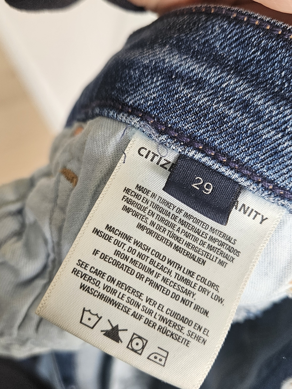 Citizens Of Humanity Charlotte High Rise Button Fly Denim Jeans Sz 29 - Picture 8 of 9